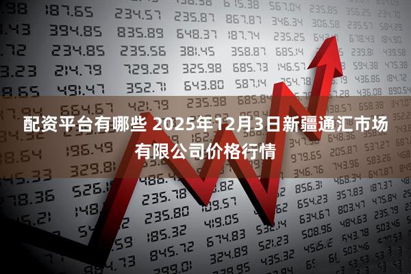 配资平台有哪些 2025年12月3日新疆通汇市场有限公司价格行情